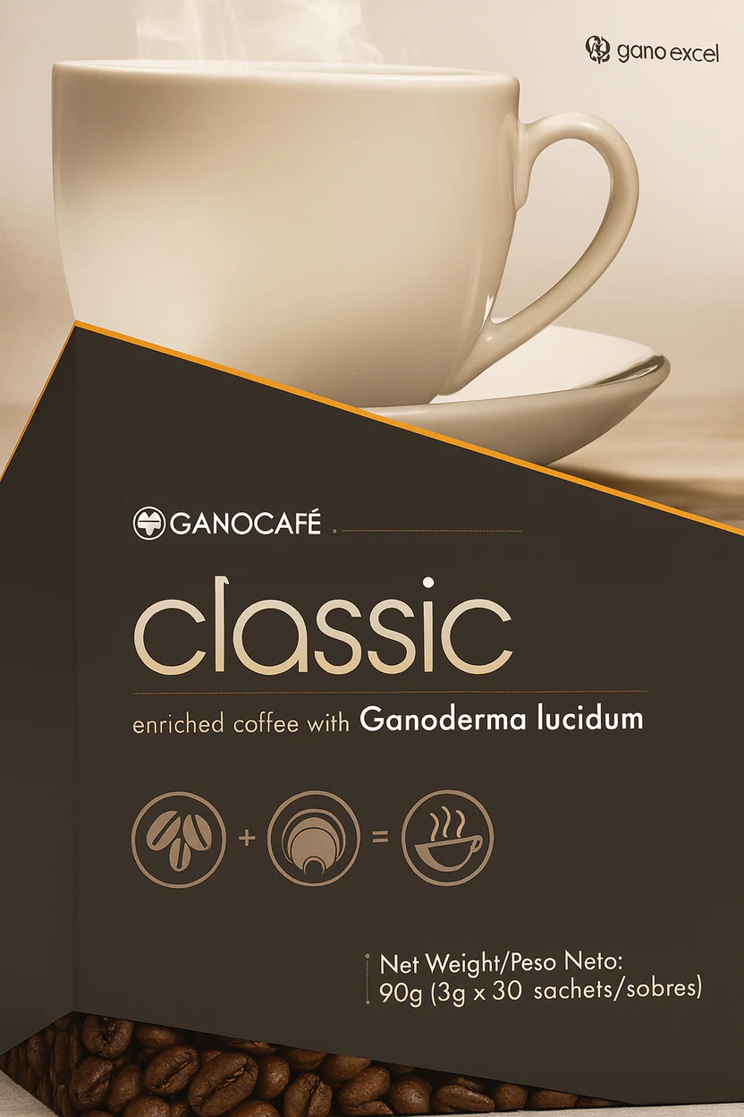 Café Classic negro con Ganoderma Lucidum sin azúcar Gano Excel